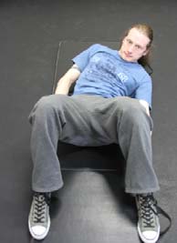 Ab heel touches, position 1 of 2