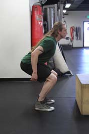 Box jumps, position 1 of 2