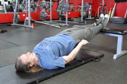 Glute bridges, position 1 of 1
