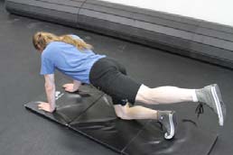 Lateral leg kicks, position 2 of 2