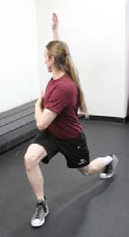 Lunge rotations, position 2 of 2