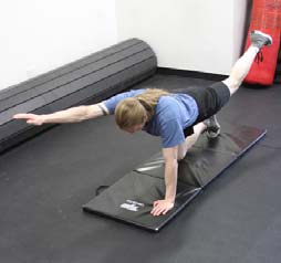 Opposite arm and leg, position 2 of 2