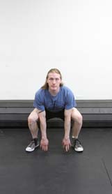 Overhead squat series, position 2 of 5