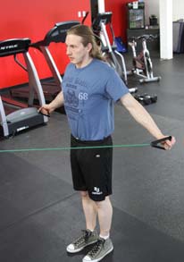Reverse band fly abduction, position 3 of 3